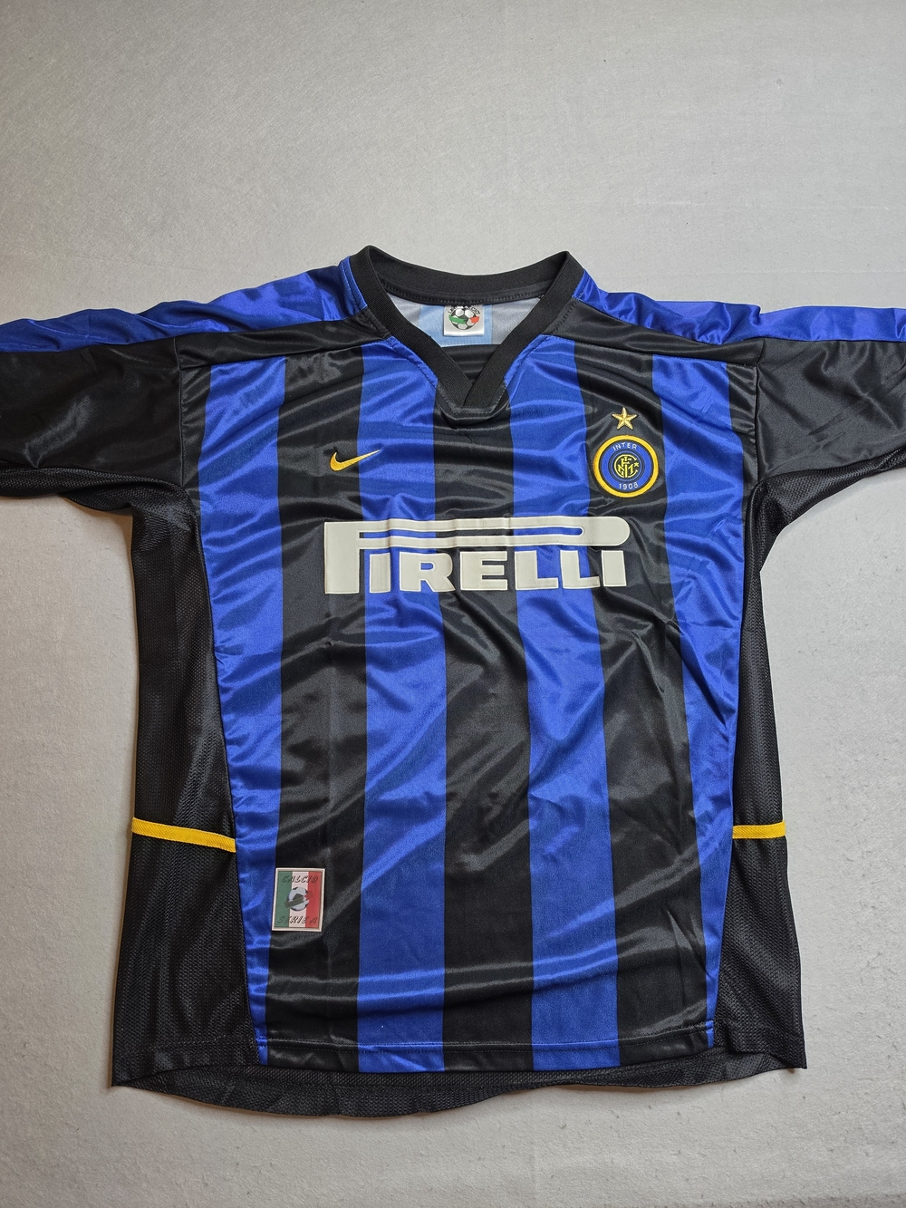 Vintage 1998-1999 Inter Milan Home Jersey Nike Pirelli - Ronaldo / Baggio Era L